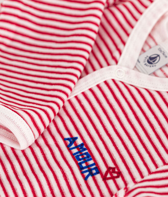 Pyjama bébé amour en velours