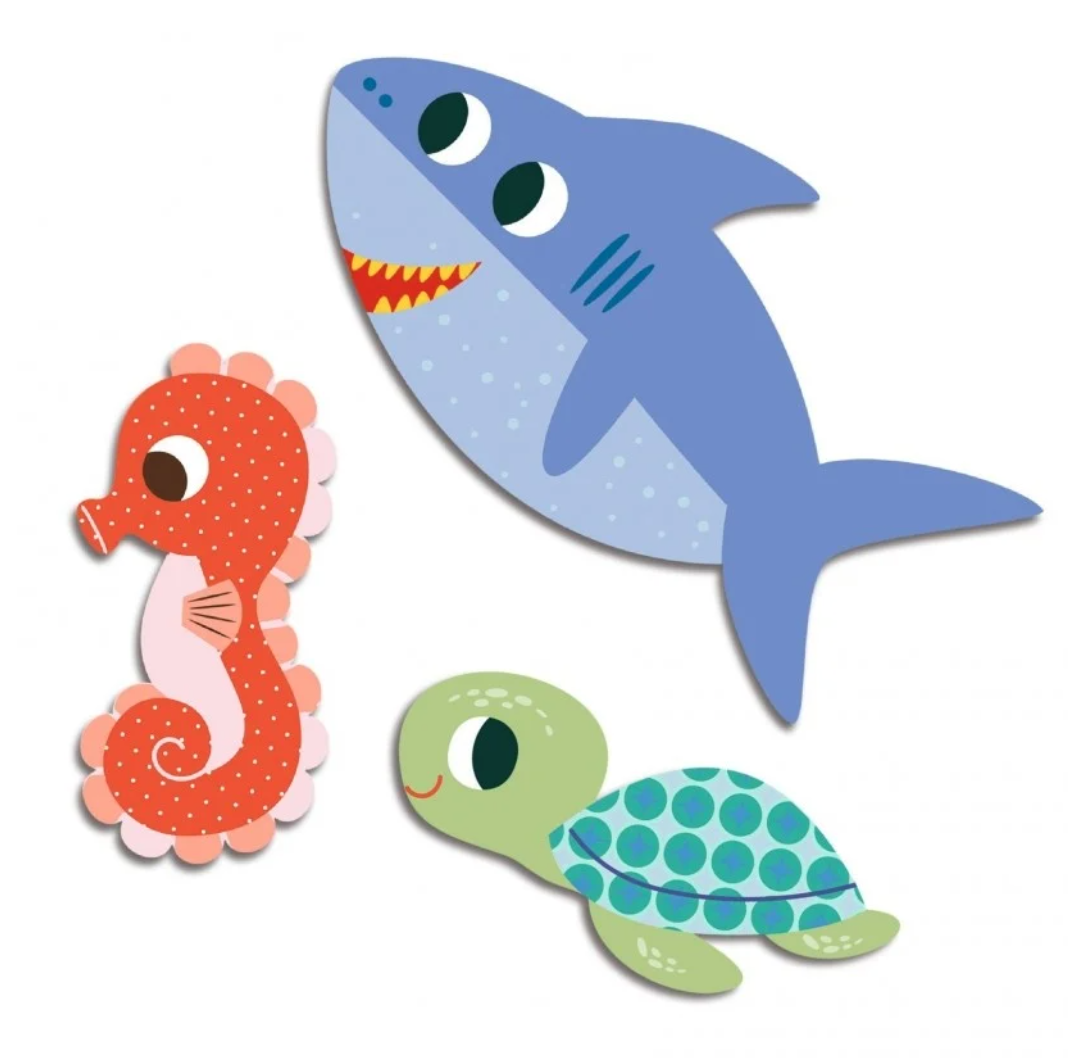 Djeco dj00057 Grote stickers Zeedieren