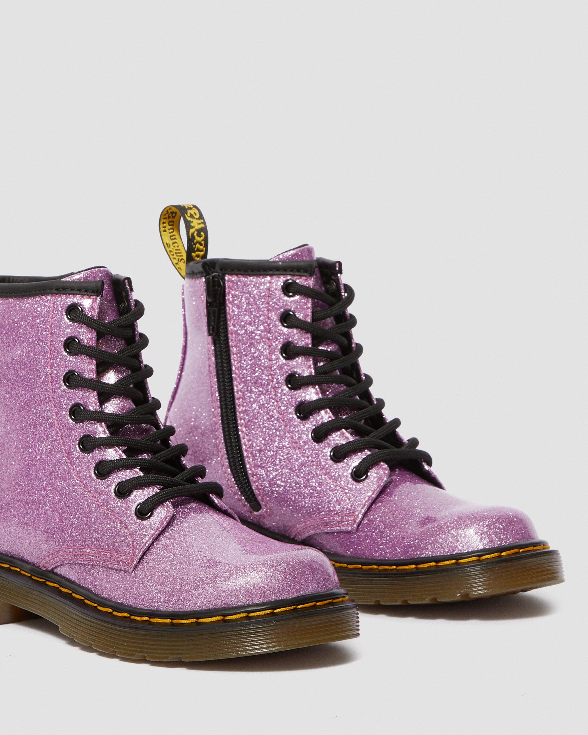 Junior 1460 Glitter Lace Up Boots
