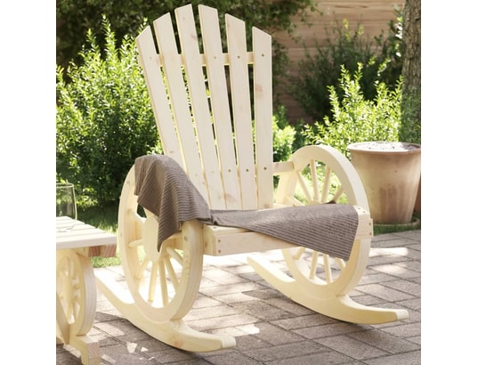 VIDAXL - Chaise à bascule Chaises à bascule adirondack 2 pcs bois de sapin massif