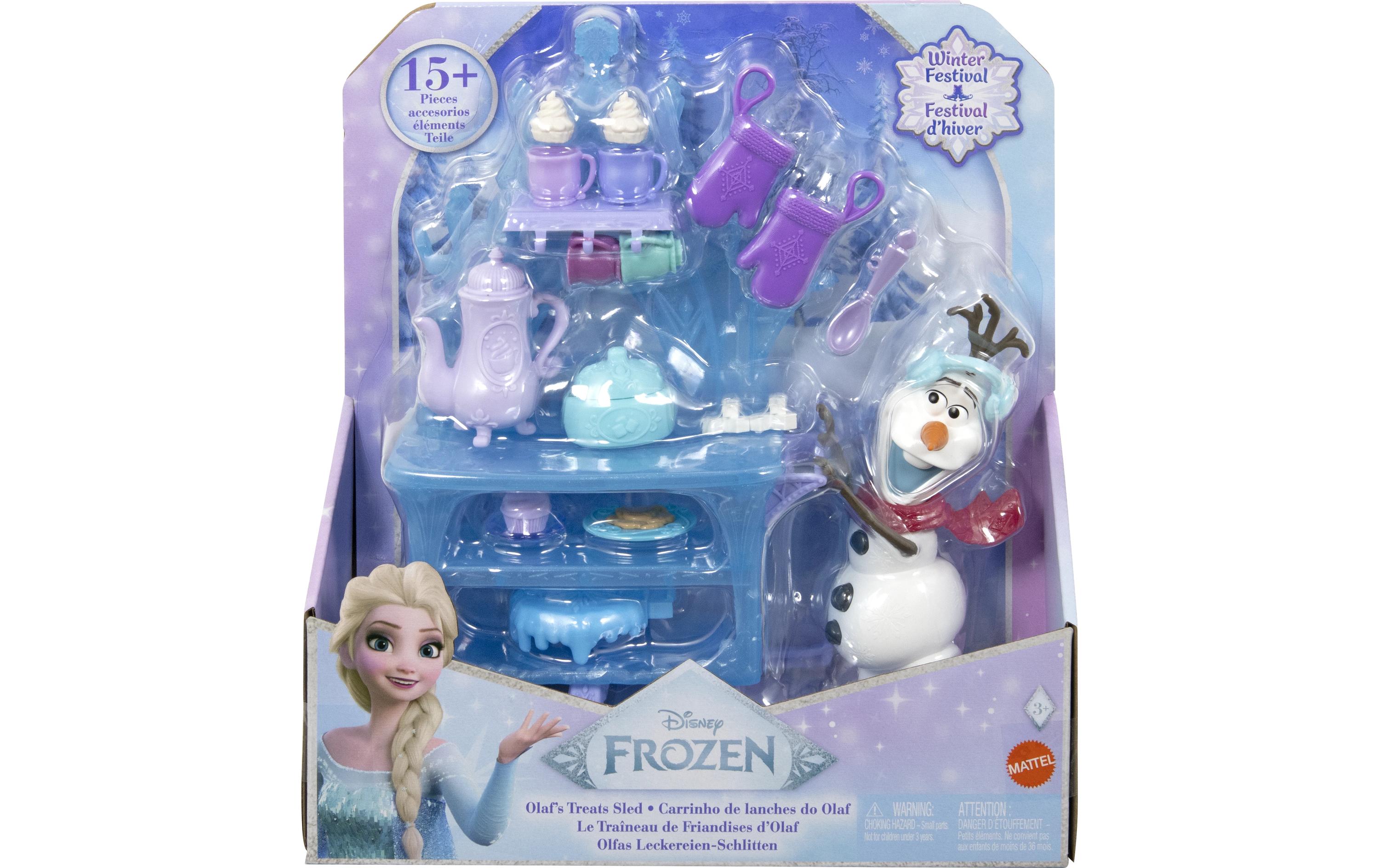 Disney Frozen Icy Ice Olaf CartOlaf Leckereien-Schlitten-Spielset mit Olaf-Puppe und über 15 Zubehörteilen