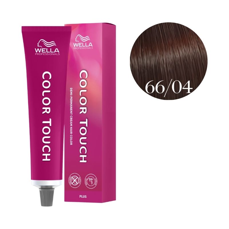 Coloration Color Touch Plus 66/04 Blond Foncé Intense Naturel Cuivré Wella 60ml