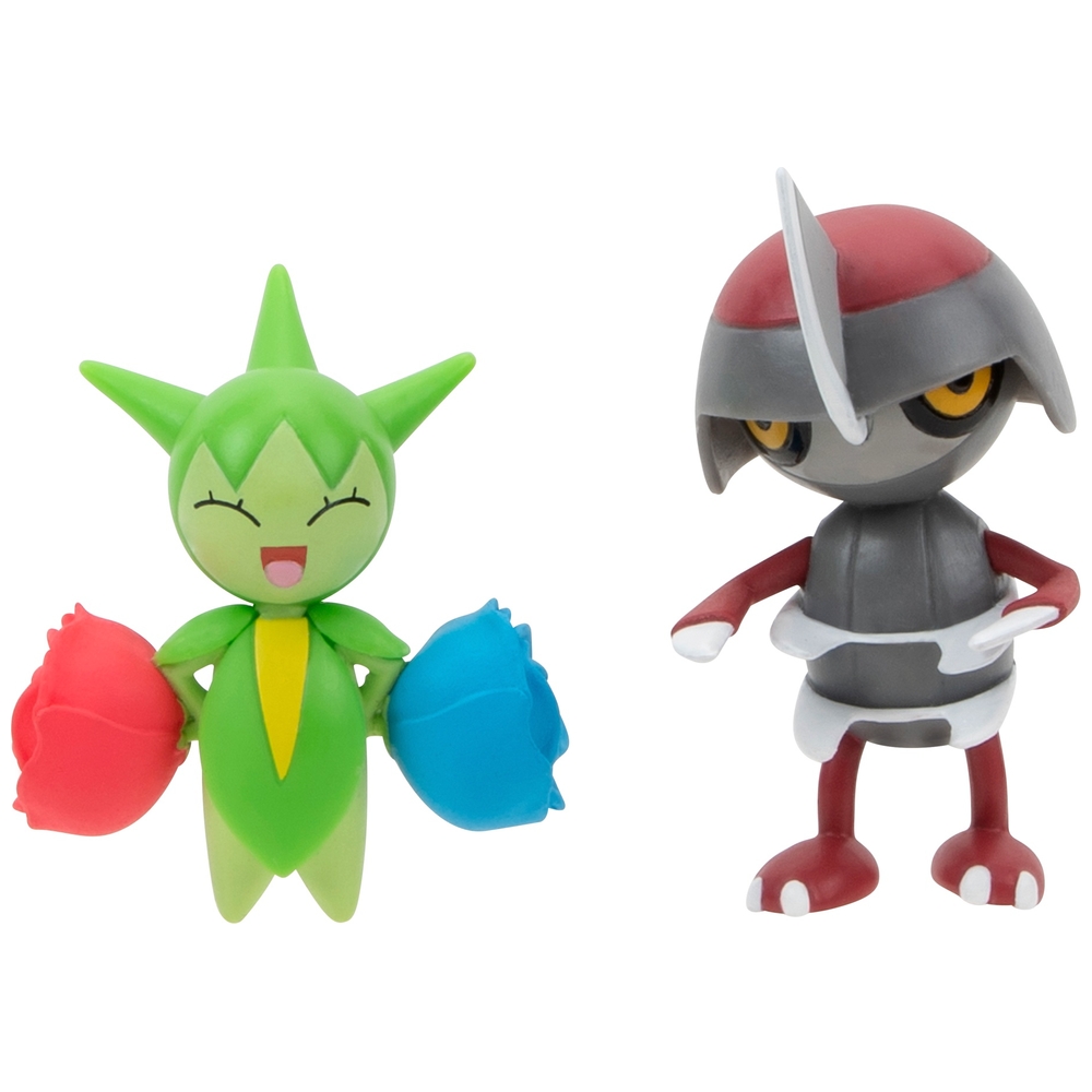 Pokémon Pawniard und Roselia 5cm Kampffiguren 2er-Pack