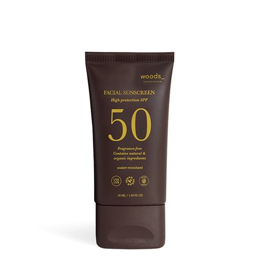 woods_ copenhagen Facial Sunscreen, SPF 50, 50 ml