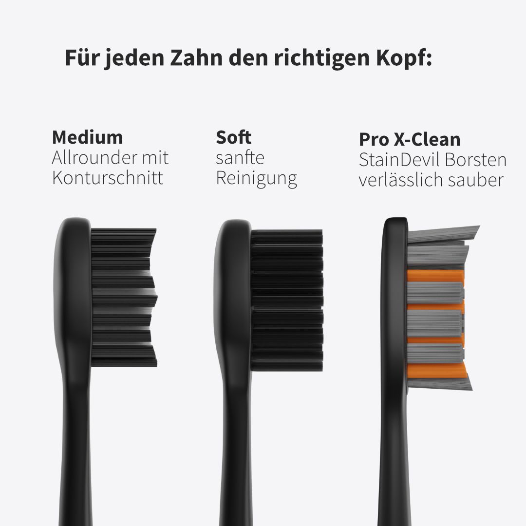 Zahnheld Bürstenkopf Pro X-Clean weiß (6 Stück)