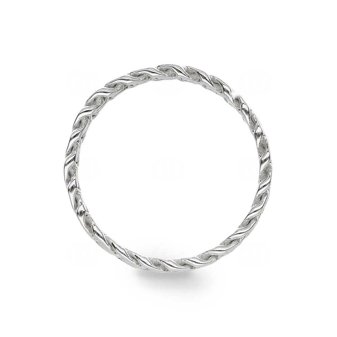 Panzerring 750/18 K Weissgold