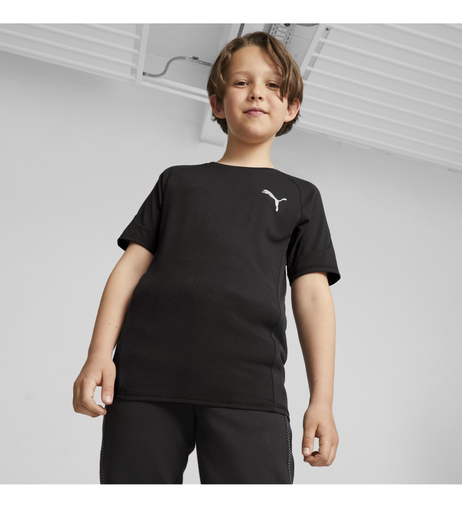 Camiseta preta Puma evoSTRIPE