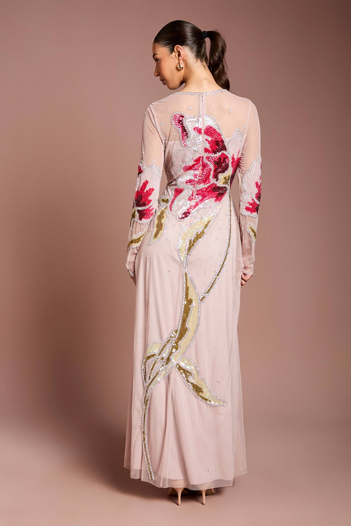 Coast Robe Maxi Florale Ornée À La Main Premium