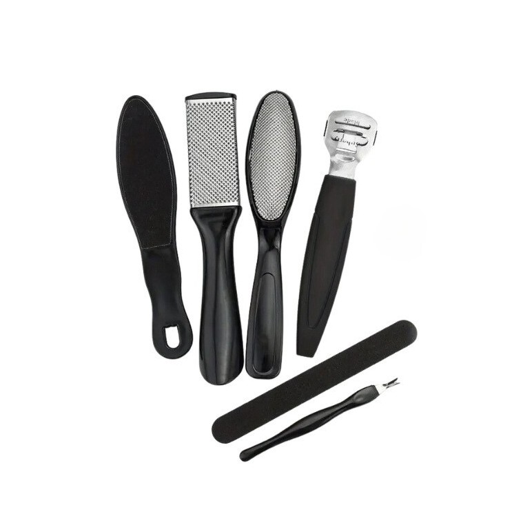 Professionele 6-delige pedicure Black 1 stuk