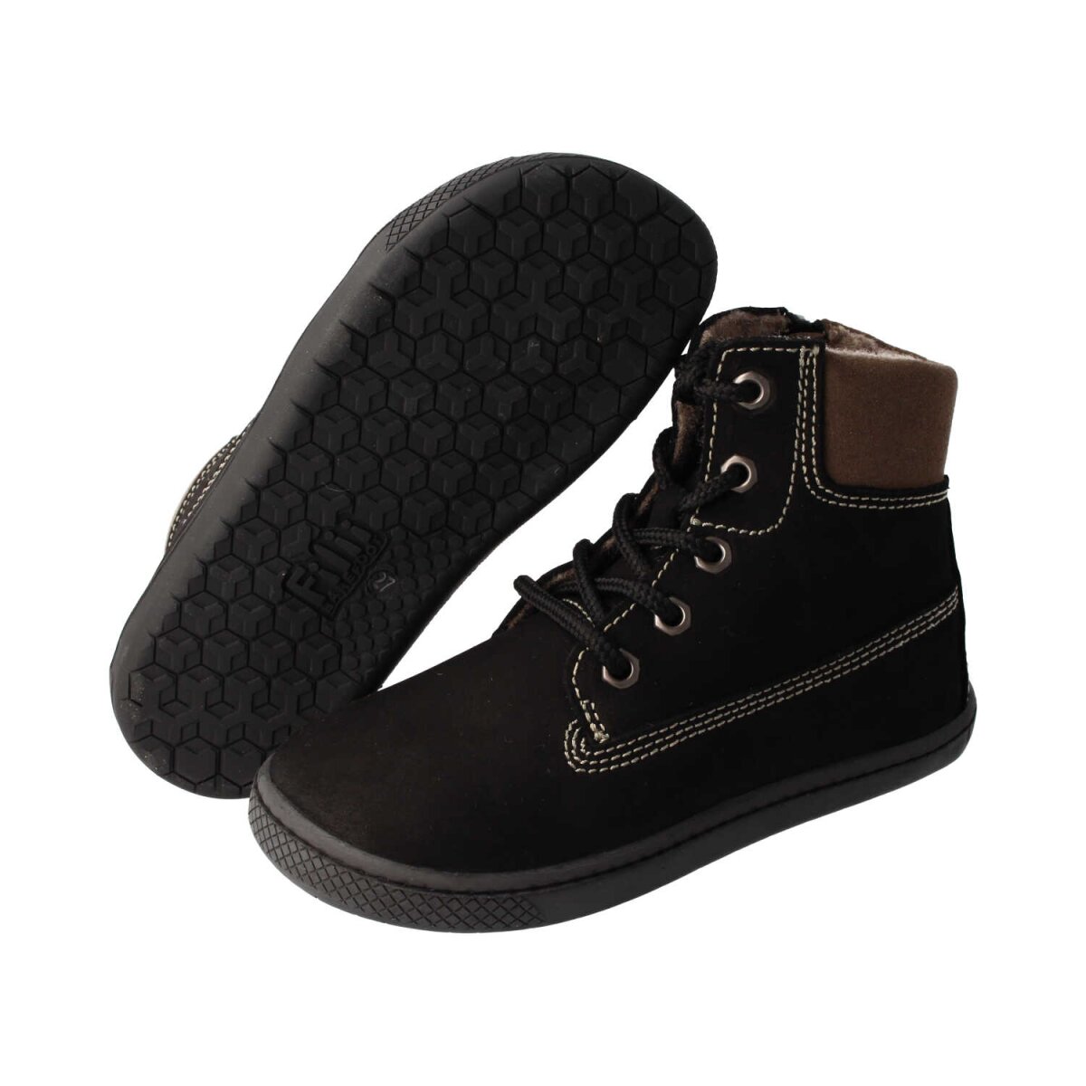 WL4202-FX0 black JACK nubuck fleece zipper Weite/W