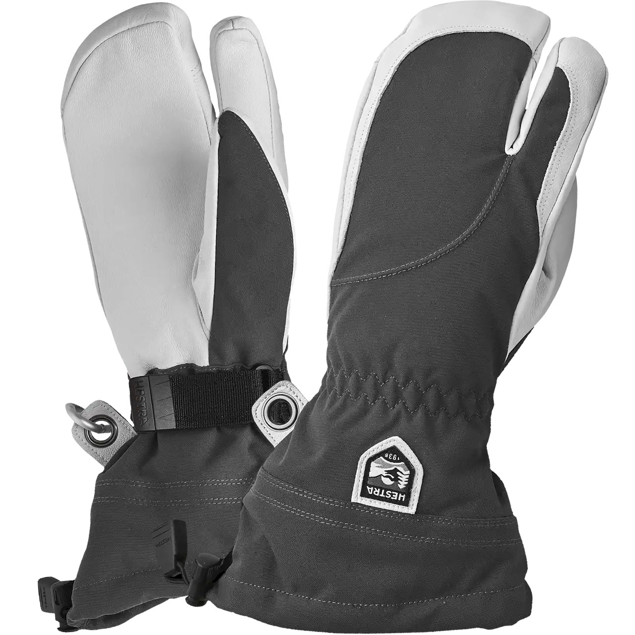 Hestra Damen 3 Finger Handschuh HELI SKI grau/weiß | Hestra | H | Brands | XSPO-Fashion