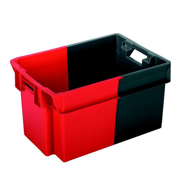 Caisse gerbable Norme Europe 600x400x300 mm, lot de 2