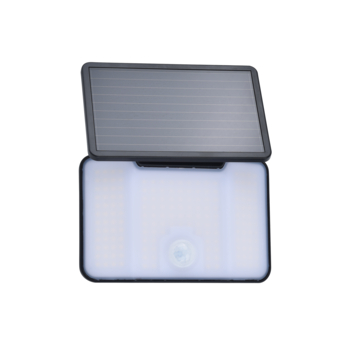 LUTEC wandlamp KOMBO Solar zwart 6W 700 lumen met bewegingssensor