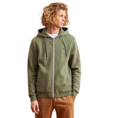 Sweatshirt zippé à capuche homme Mesnil FAGUO