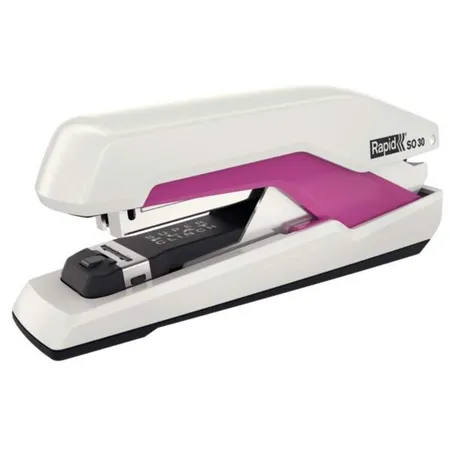 Rapid Heftgerät Supreme SO30 Super-Flat-Clinch weiß/pink bis 30 Blatt für Omnipress 30
