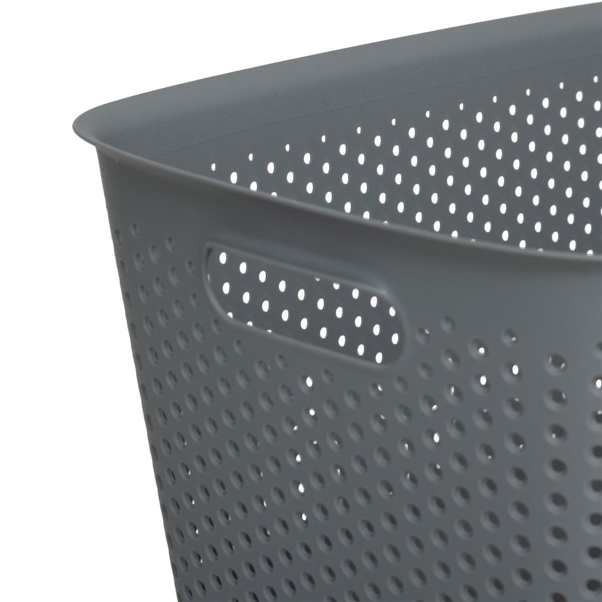 PANIER PLASTIQUE GRIS TILA 17L