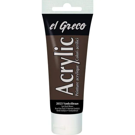 KREUL el Greco Acrylic Vandyckbraun 75 ml Tube