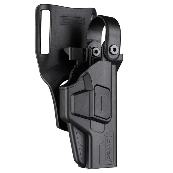 Cytac -  Cytac Paddleholster Duty Glock 17 & 19 Lvl 3 RH schwarz