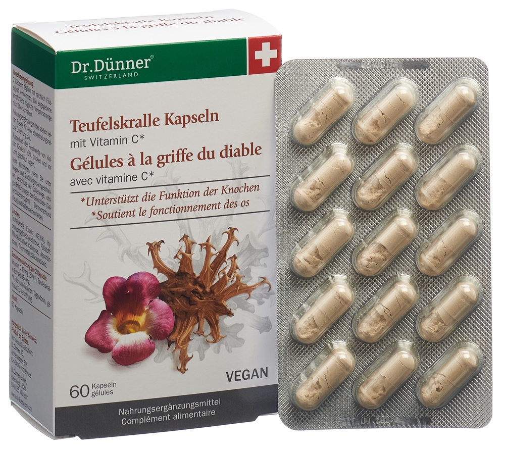 DUENNER Teufelskralle<br>60 Stück, Dose, Kapsel