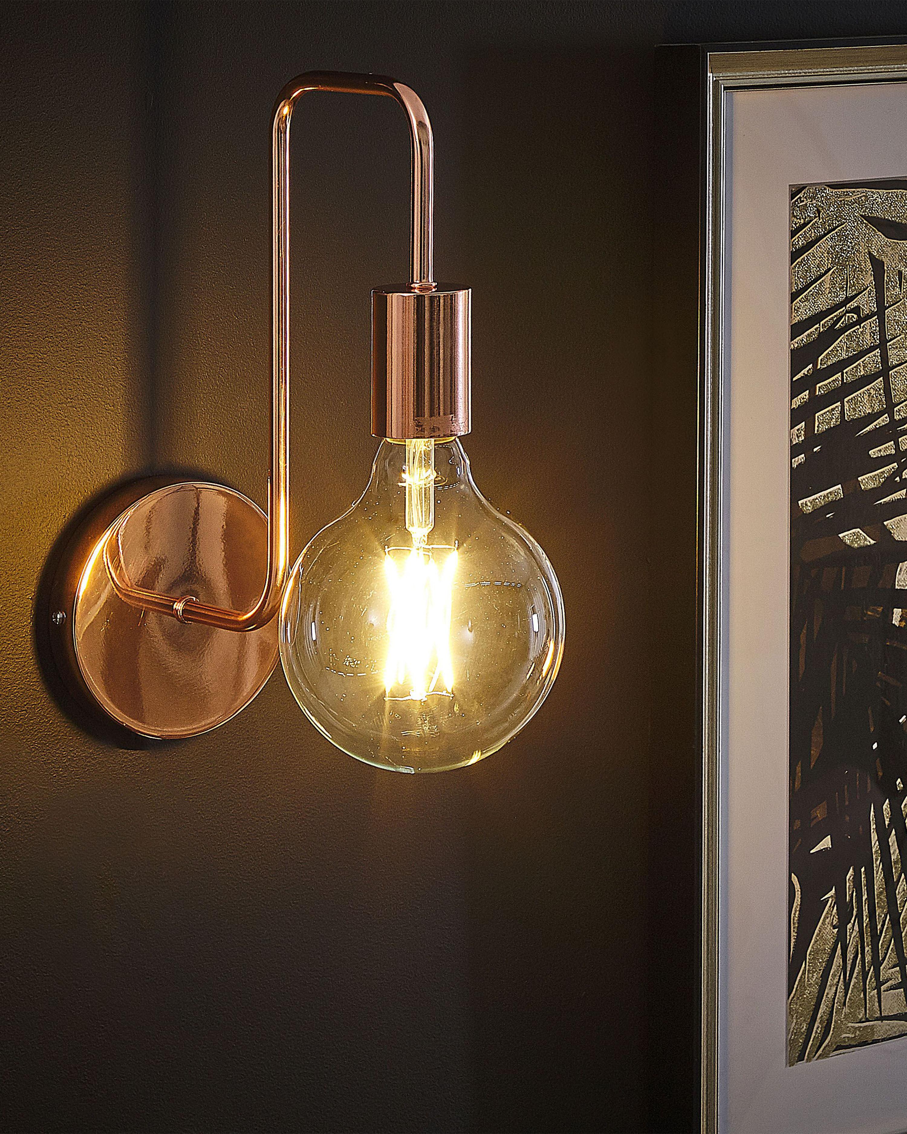 Wandlamp SAVENA Metaal Koper