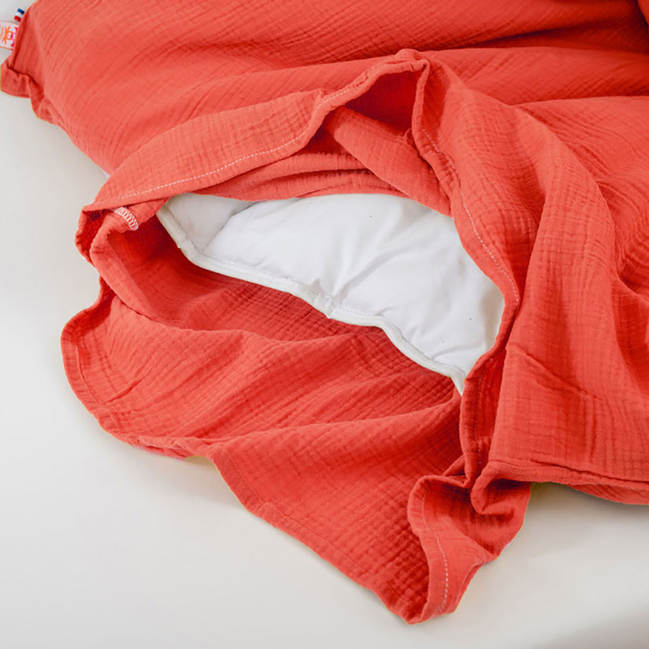 Papate Housse de Couette en Coton Bio fraise - 100x140 cm