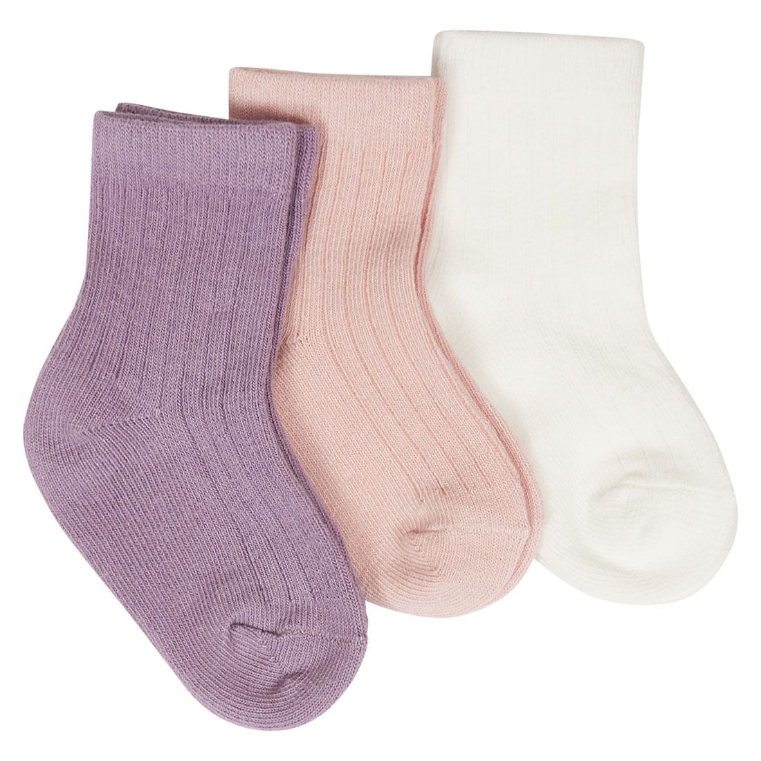 Sokker ribbestrikket 3pk