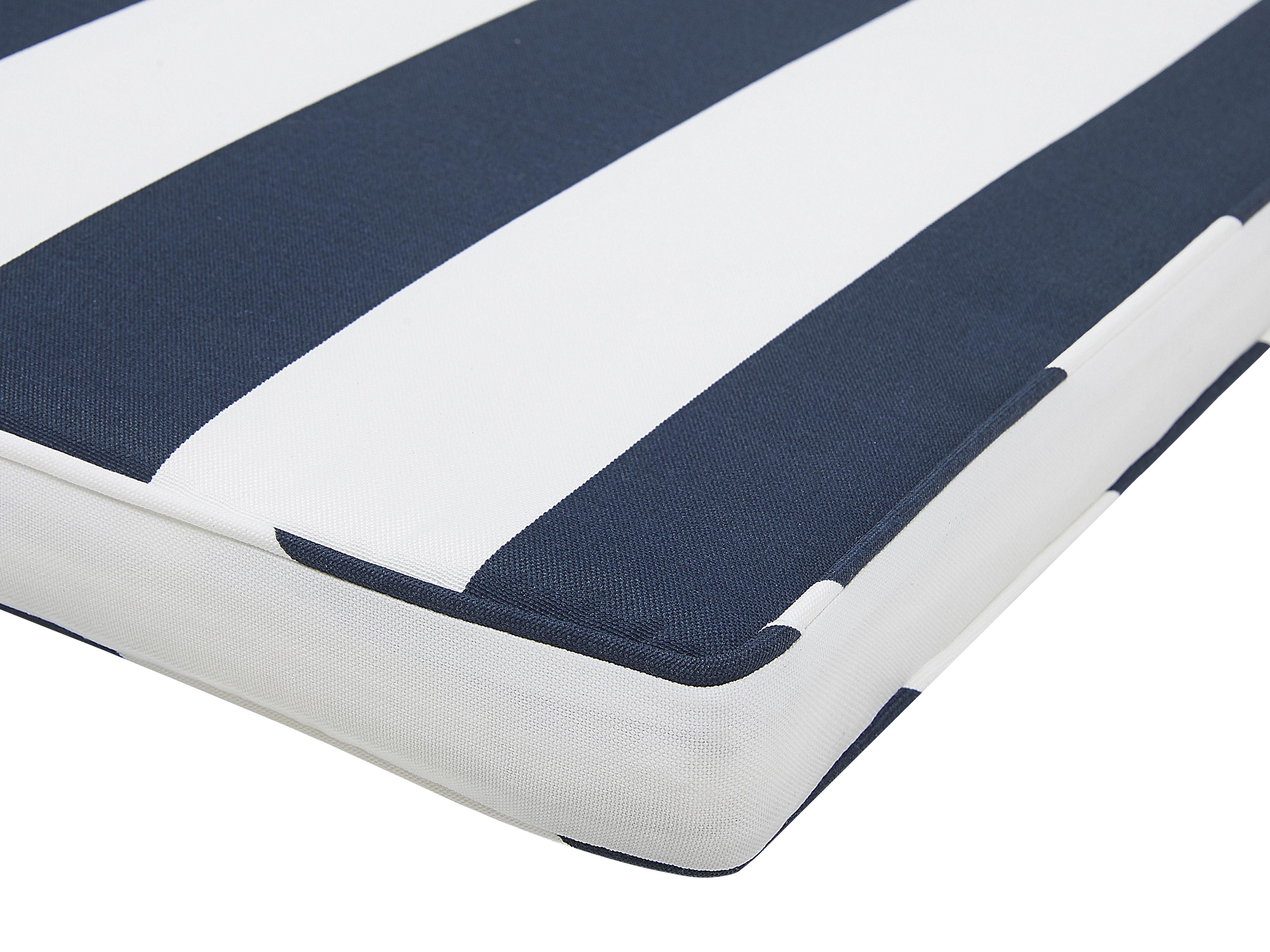 Set van 8 tuinzitkussens SASSARI 46 x 46 cm Marineblauw