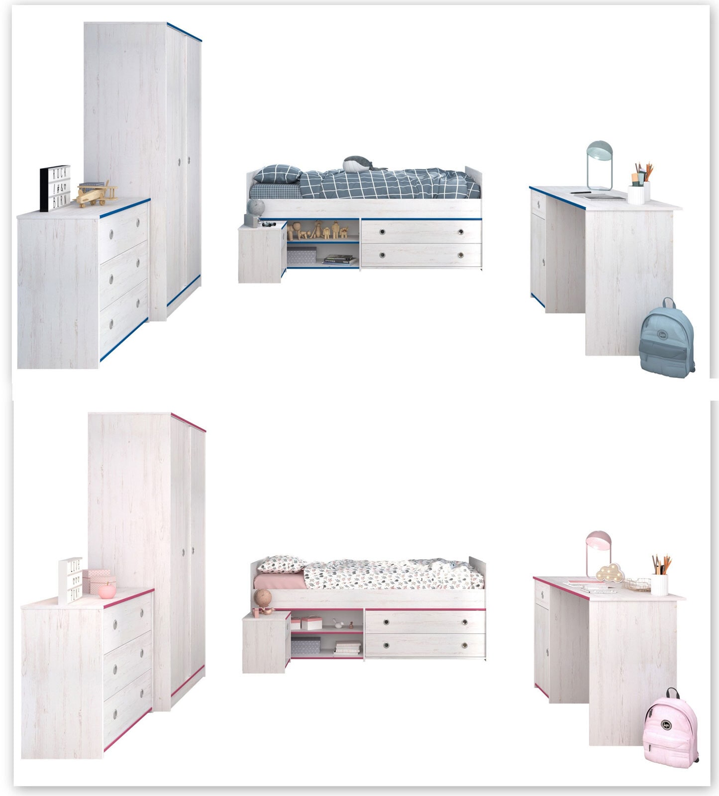 Parisot Kinderzimmer Smoozy 36 weiß