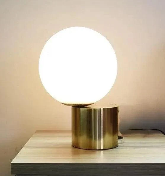 Nordic Glass Ball Table Light Lamp | Modern Desk Mood Lamp for Bedroom Living Room