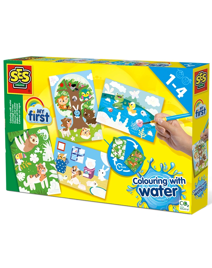 Malen mit Wasser - Versteckte Tiere