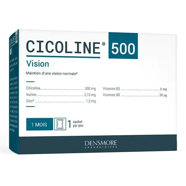 Densmore Cicoline 500 - Memória e Visão - Curso de 1 mês