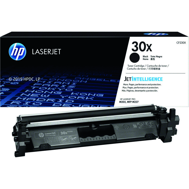 HP 30X -CF230X toner haute capacité noir pour imprimante laser