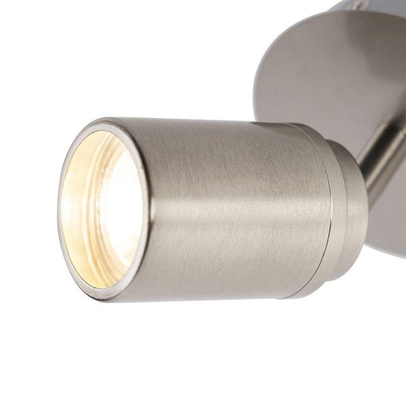 Moderne badkamer spot staal IP44 - Ducha