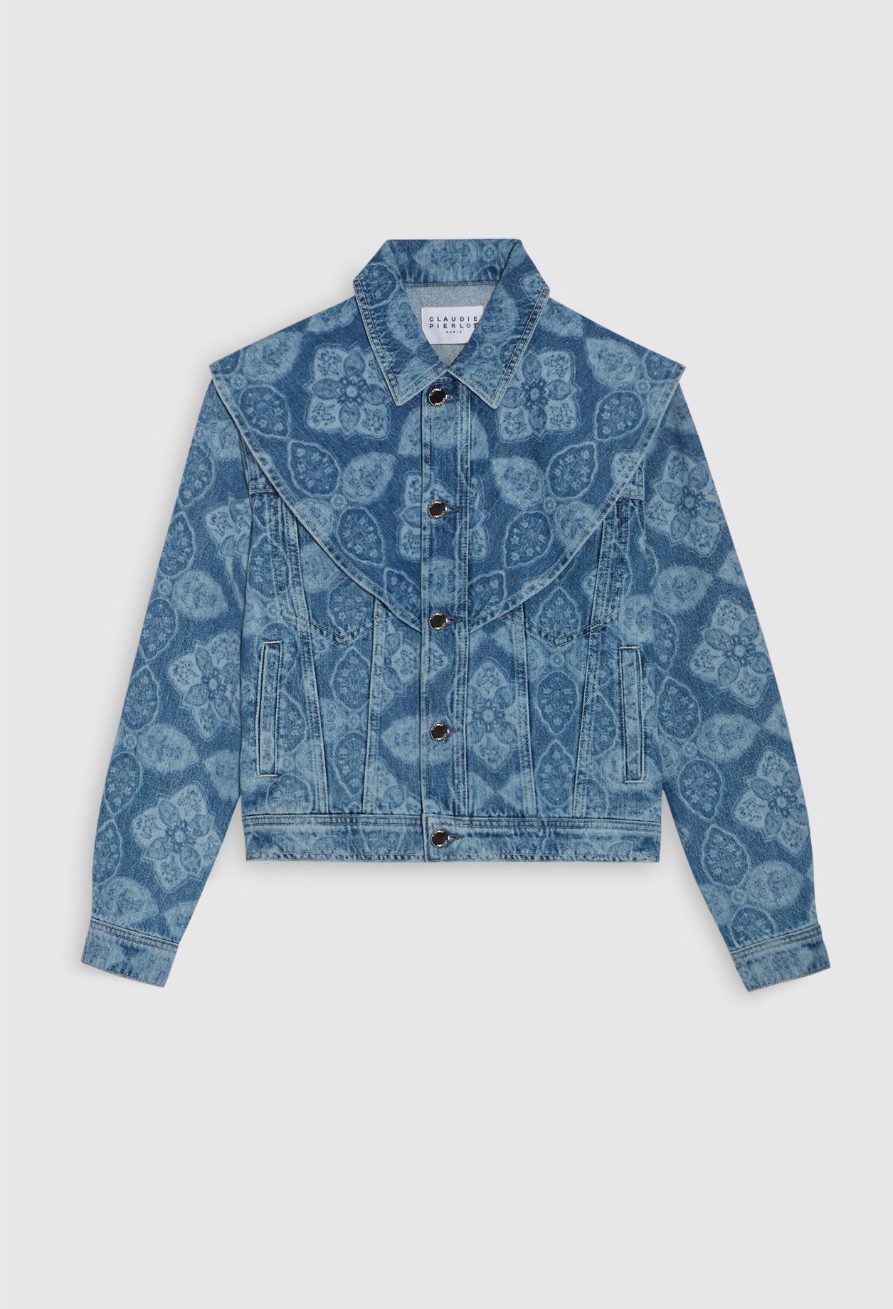 Veste en jean imprimee