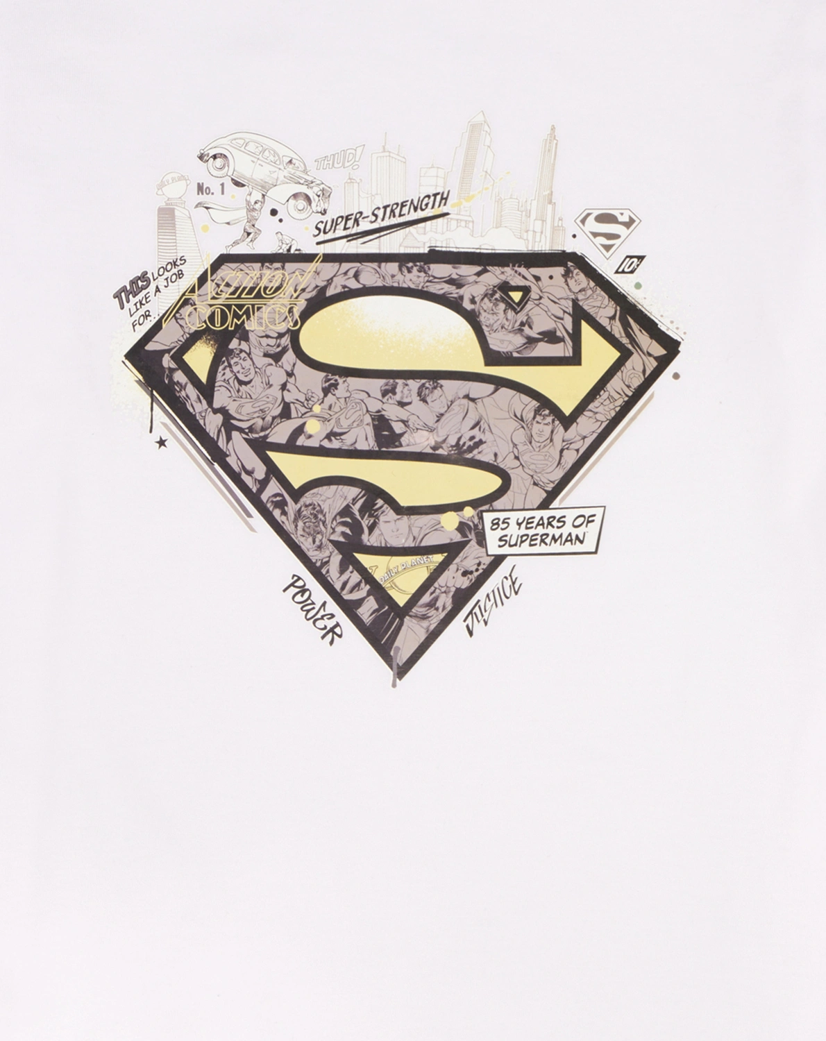 T-Shirt SUPERMAN in white