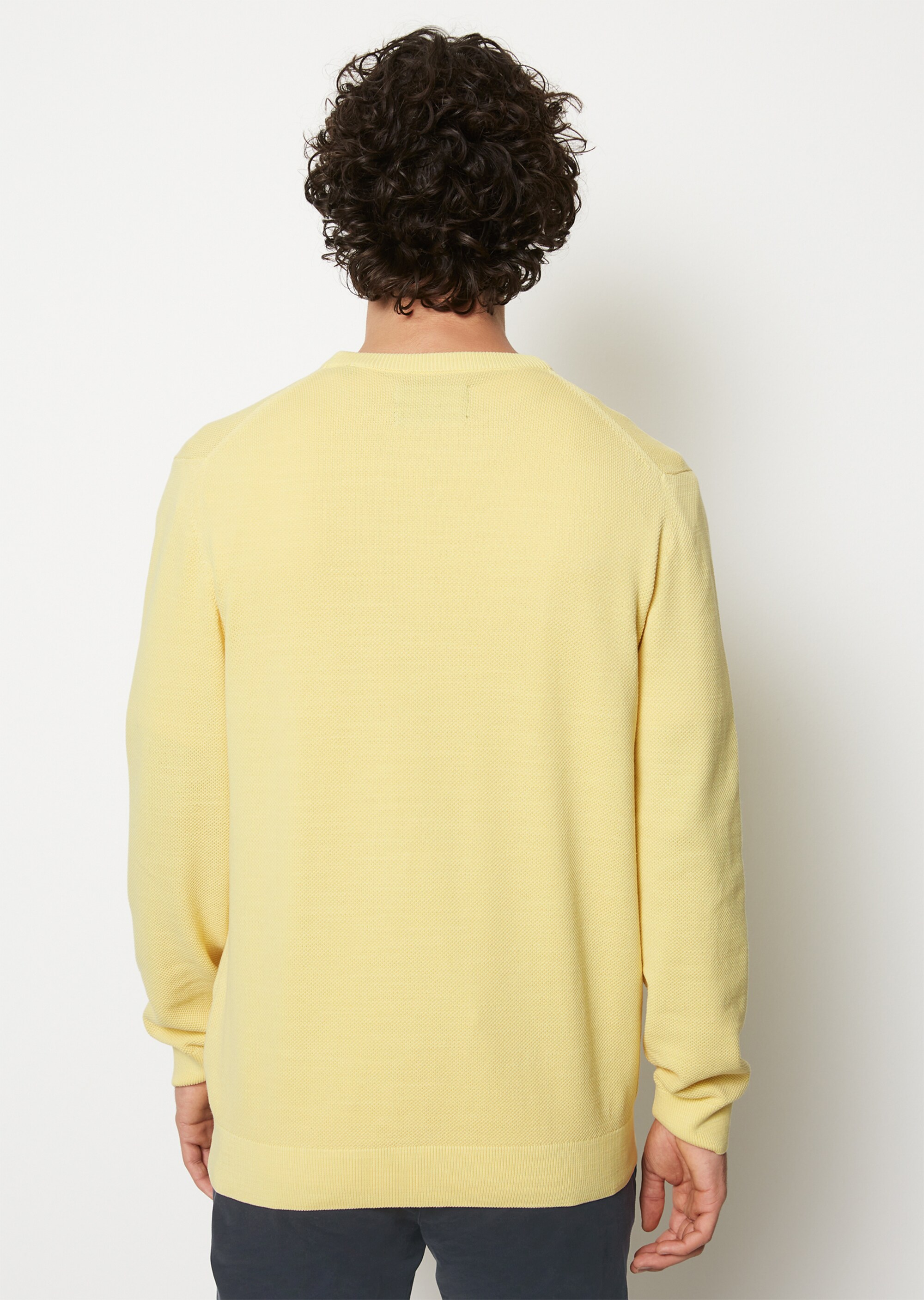 Pullover regular mit feiner Piqué-Struktur