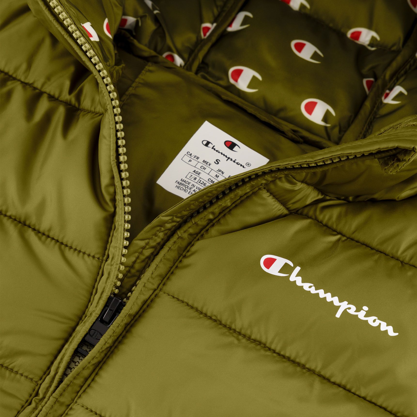 Champion Hooded Jacke Kinder grün