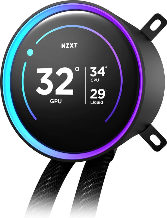 NZXT Kraken 240 Elite V2 CPU-væskekøler (sort)