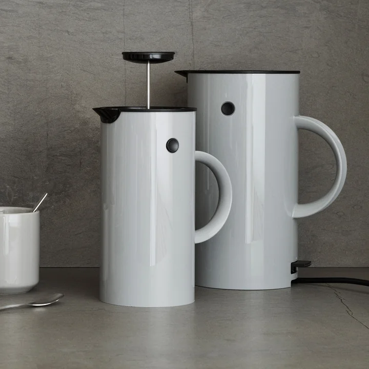 Stelton - EM Pressfilterkanne, 1 l, weiss