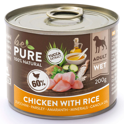 bePure Nassfutter Adult Huhn & Reis