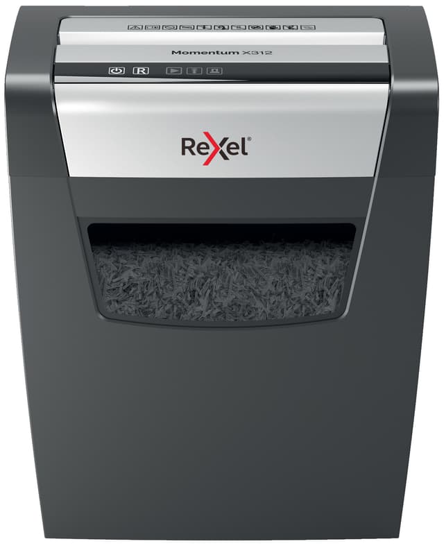Rexel Momentum X312 cross-cut makulator