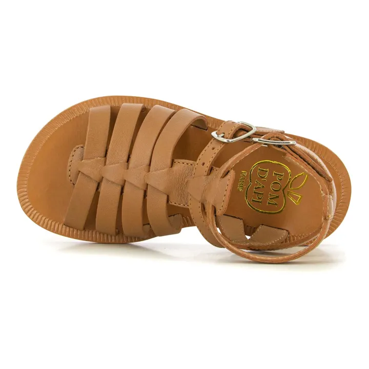 Pom d'Api Sandales Plagette Gladiator | Camel