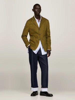 Blazer clássico de corte simples com abotoamento simples