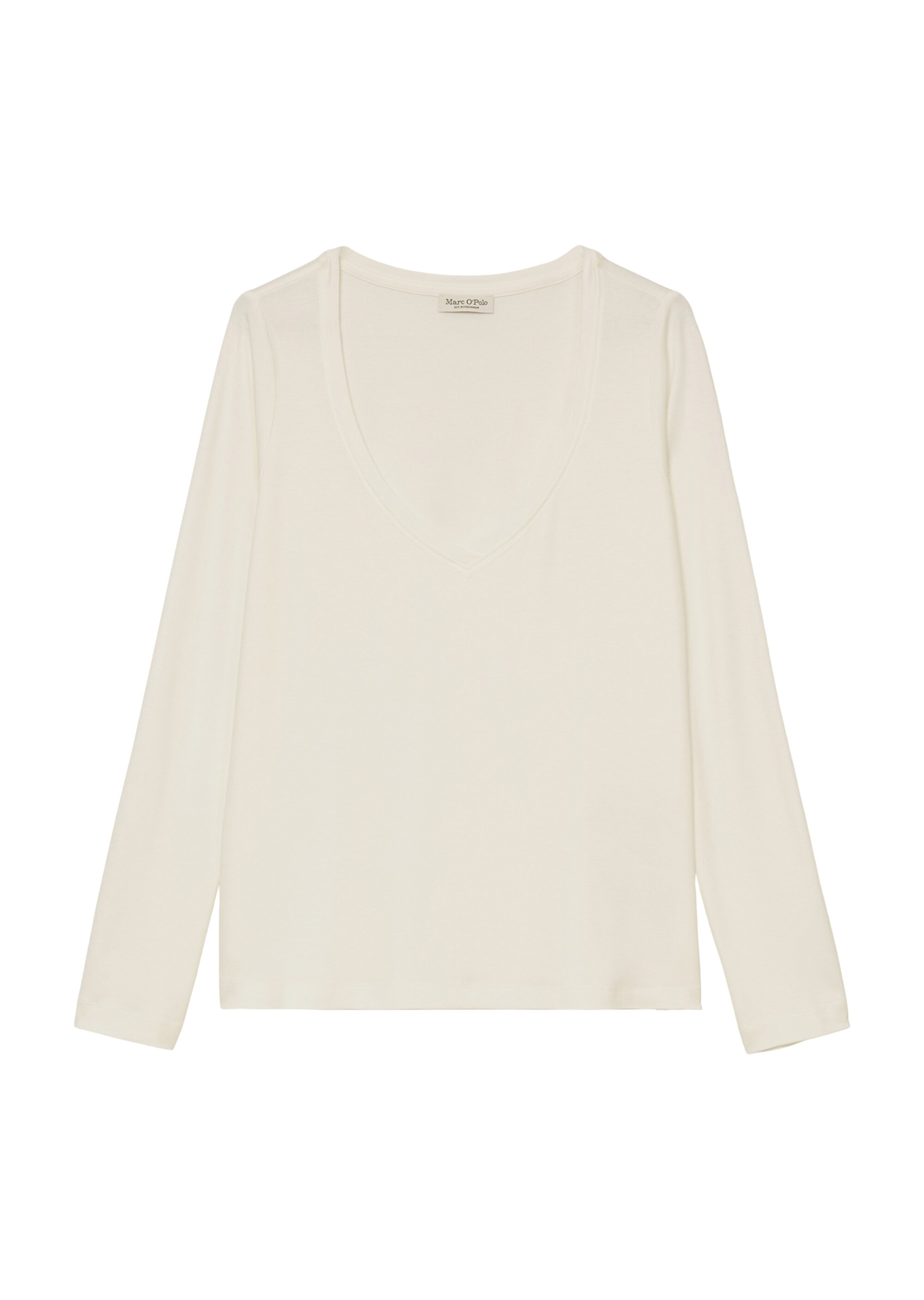 V-Neck-Longsleeveaus LENZING™ ECOVERO™