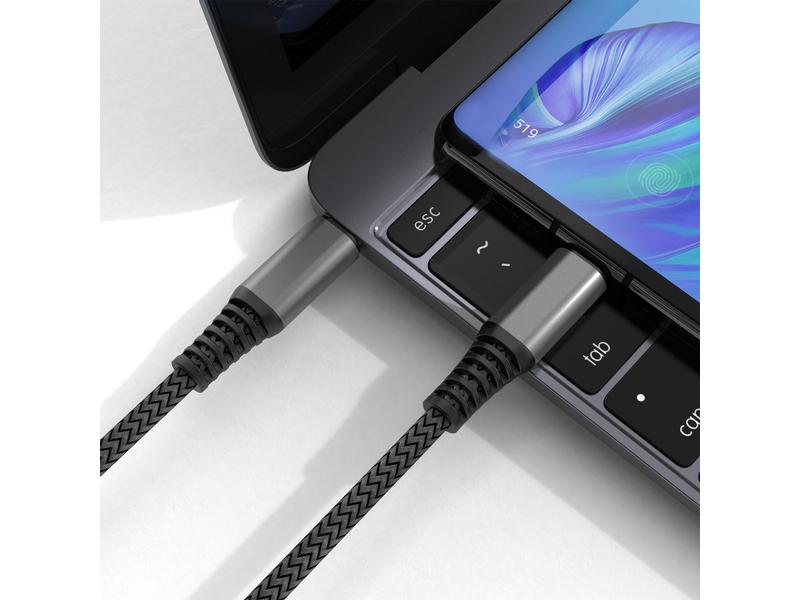 4smarts USB 2.0-Kabel Daten- und Ladekabel USB C - USB C 3 USB-C auf USB-C Kabel PremiumCord 100W 3m schwarz