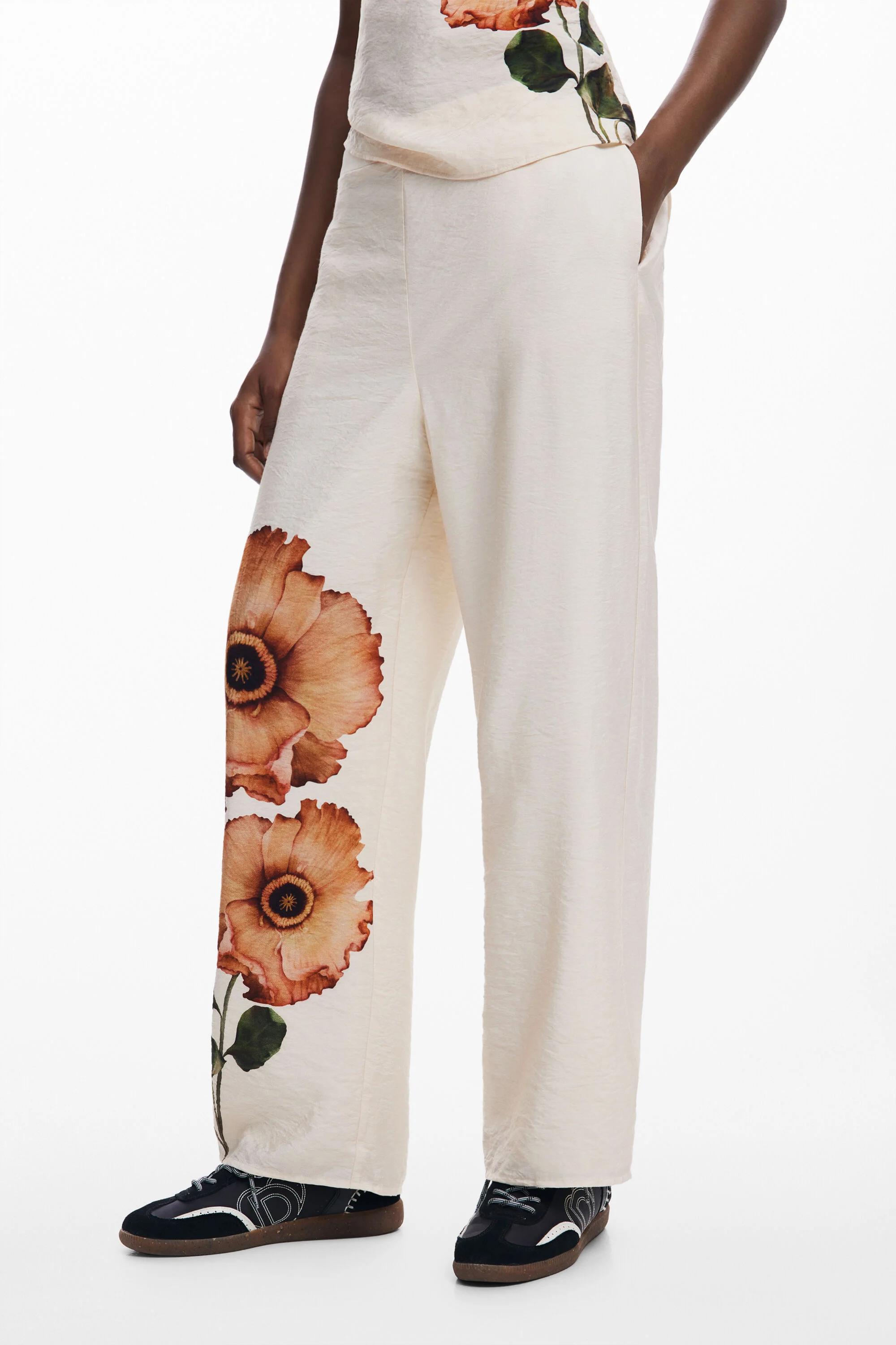 Calça flores