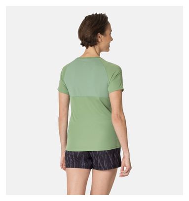 Maillot Manches Courtes Odlo Essential Chill-Tec Femme Kaki
