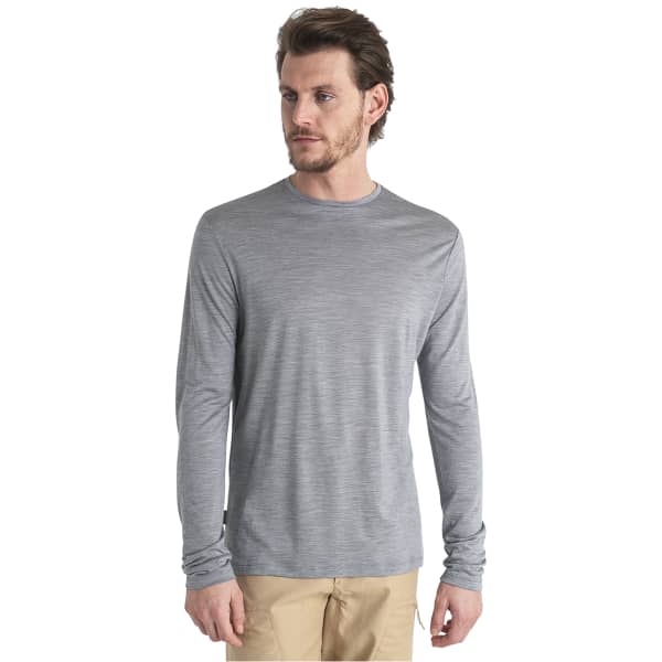 T-shirt randonnée ICEBREAKER M MERINO 125 COOL-LITE SPHERE III LS TEE METRO HEATHER
