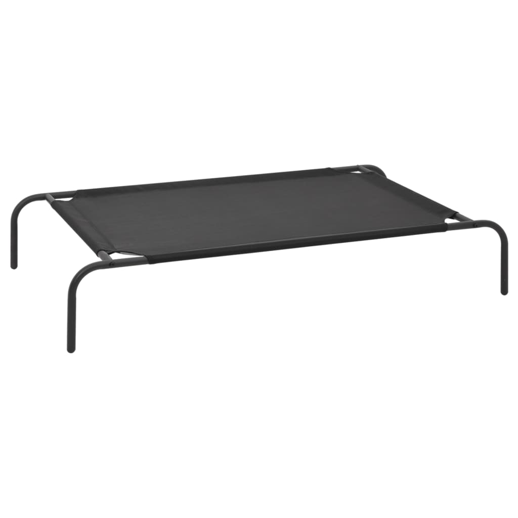 colchão preto elevado para animais de estimação vidaXL