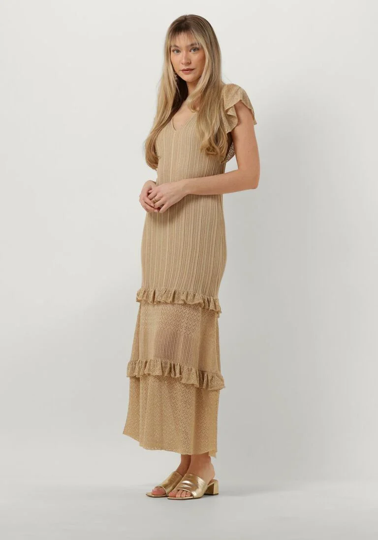 LIU JO gouden liu jo maxi jurk romantic party lux dress